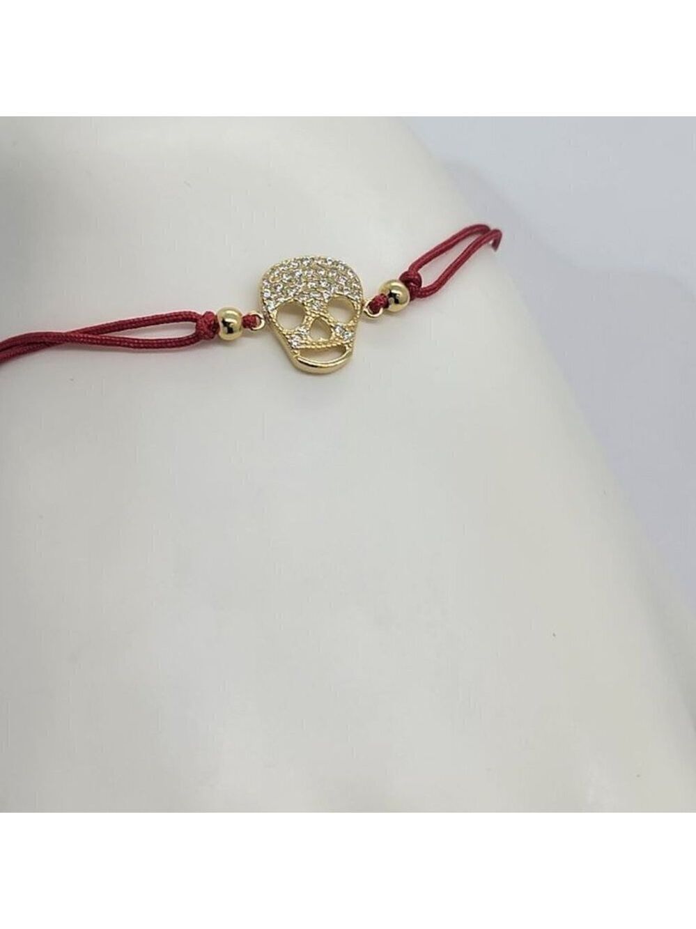 Rebel Skull – 925 Sterling Silver Adjustable Bracelet